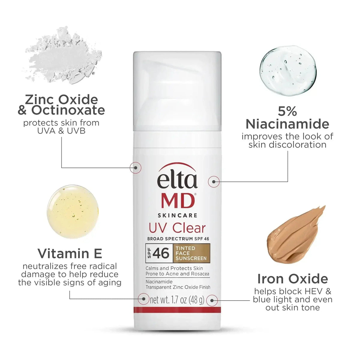 EltaMD UV Clear Tinted SPF 46 Broad-Spectrum DUO