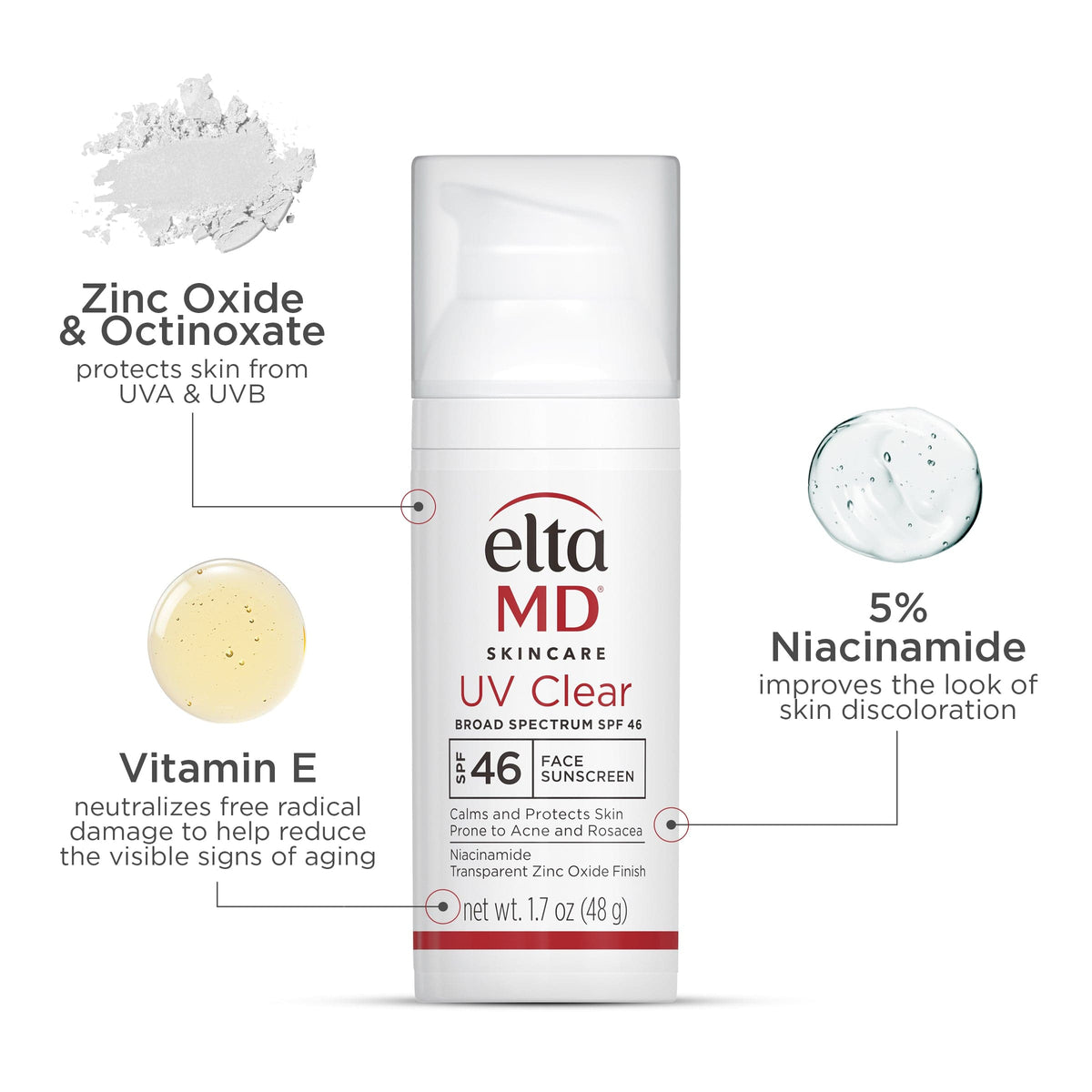 EltaMD UV Clear Untinted SPF 46 Broad-Spectrum Duo