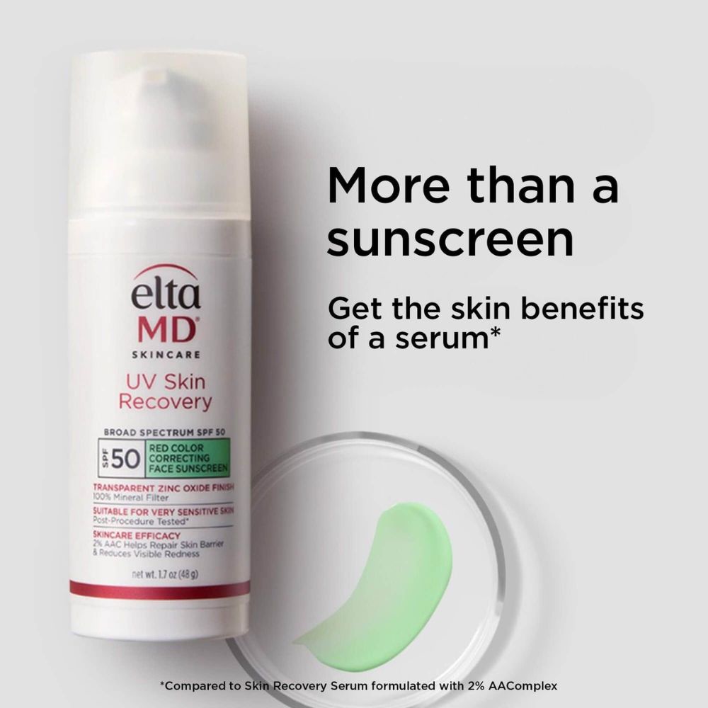 EltaMD UV Skin Recovery Red Color Correcting Green Tint Broad Spectrum SPF 50