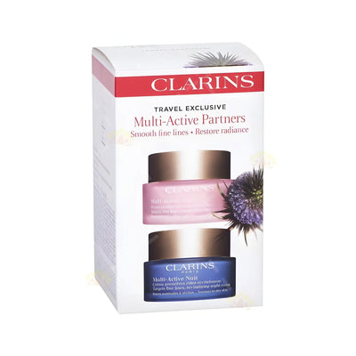 Clarins Multi-Active Partners Set (Day Cream + Night Cream 50ml x 2)